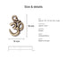 Antiqued brass open Om charm size and details: 18 x 14 mm pewter, 2mm loop hole, made in Europe
