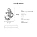 White bronze open Om charm size and details: 18 x 14 mm pewter, 2mm loop hole, made in Europe