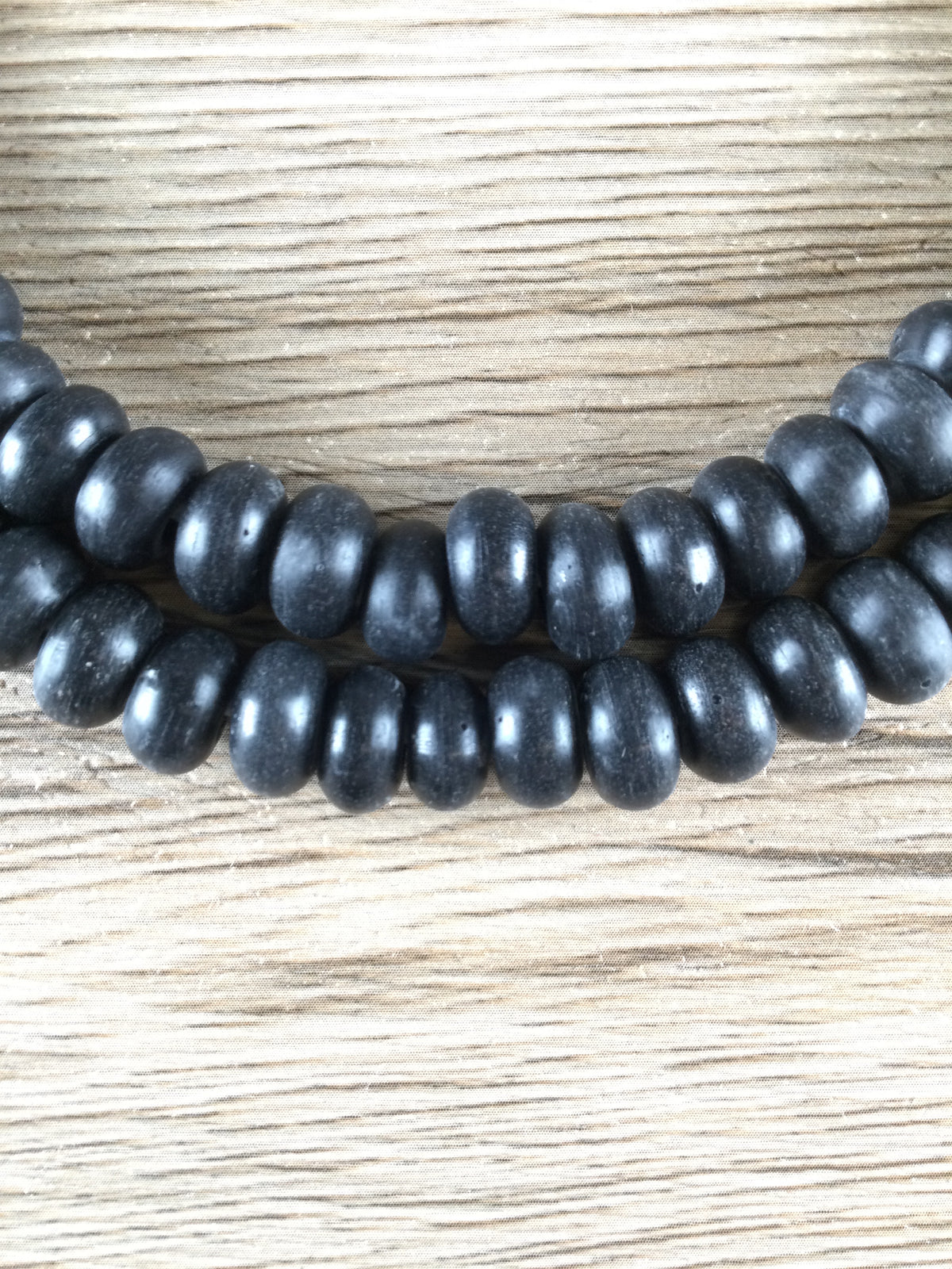 Java Donut Code Hidden Gems: Black Glass Java Donut Beads — The Bead Chest