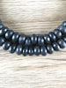 Hidden Gems: Black Glass Java Donut Beads