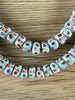 Hidden Gems: Blue Dotted Java Glass Beads