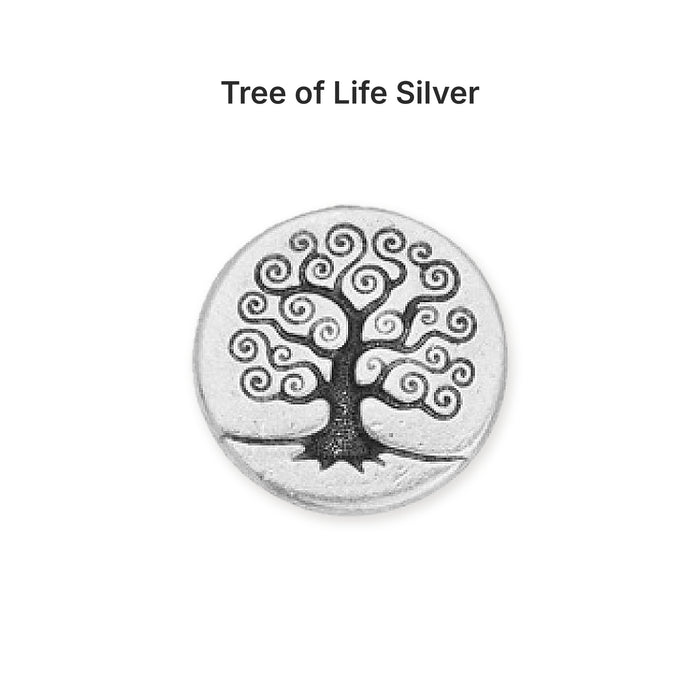 pewter buttons 05 option tree silver