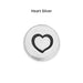 pewter buttons 07 option heart silver