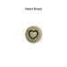 pewter buttons 08 option heart brass