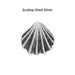 pewter buttons 10 option shell silver