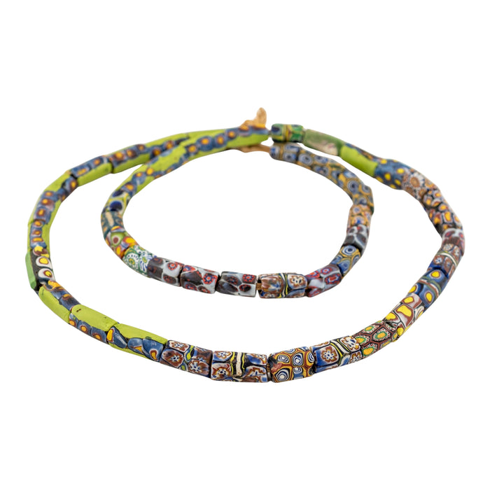 Thin Antique Venetian Millefiori African Trade Beads #20732