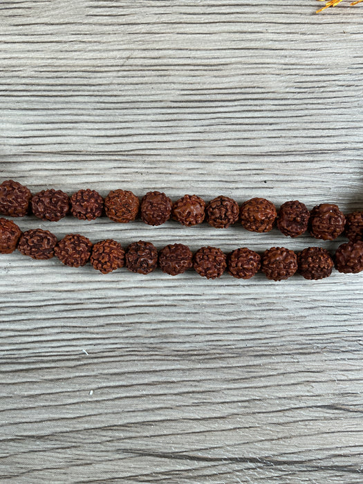 Hidden Gems: Rudraksha Mala Beads (8mm)
