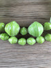 Hidden Gems: Lime Green Recycled Paper Bead Necklace