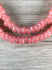 Hidden Gems: Blush Pink Java Glass Donut Beads