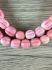 Hidden Gems: Pink Watermelon Java Glass Beads