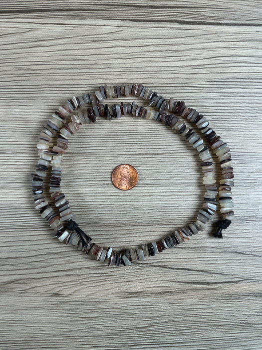 Hidden Gems: Square Cut Shell Heishi Beads