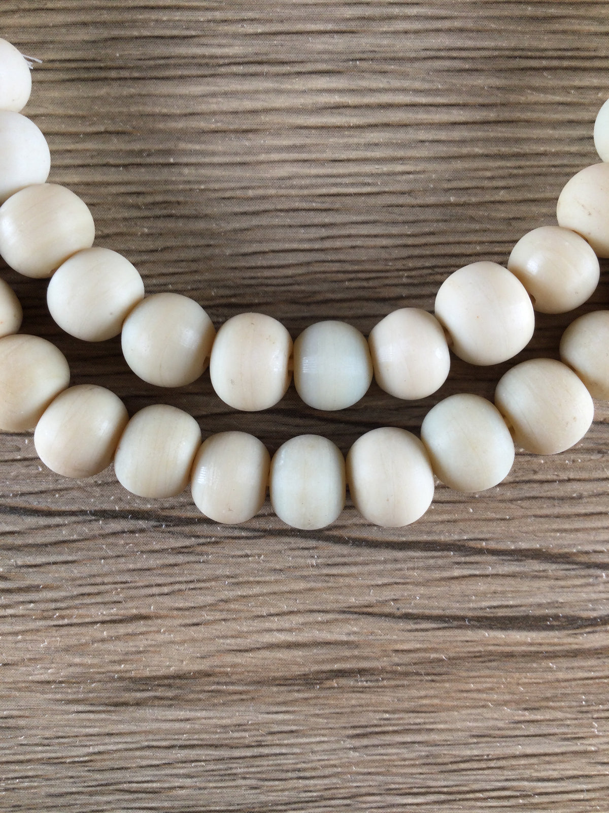 Hidden Gems: Cream Round Java Glass Beads — The Bead Chest