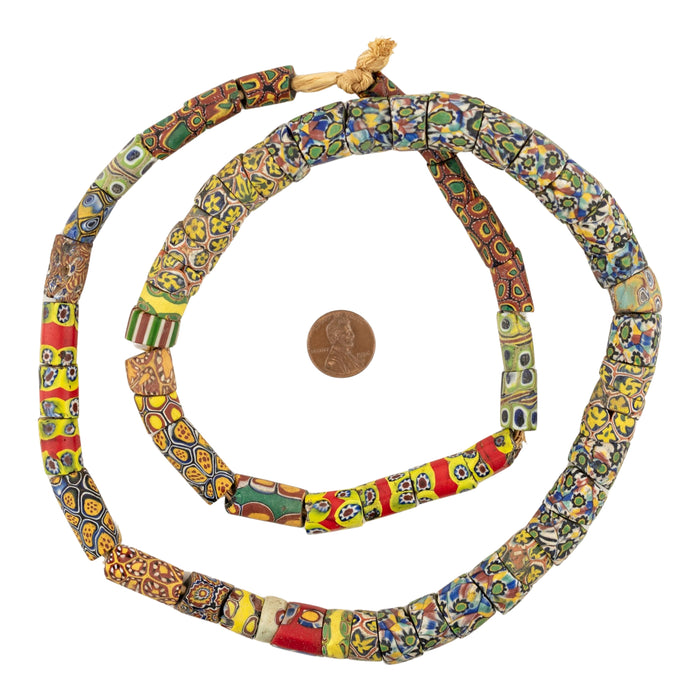 Antique Venetian Millefiori African Trade Beads #20683