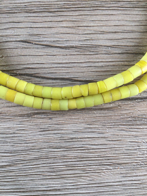Hidden Gems: Vintage Yellow Czech Glass Beads