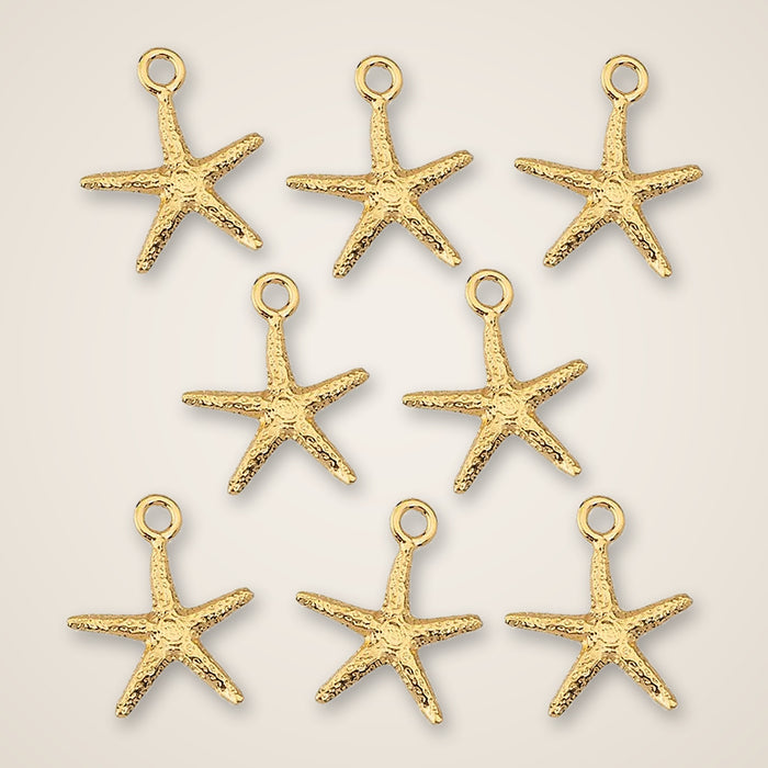 sea star charms 01 cluster