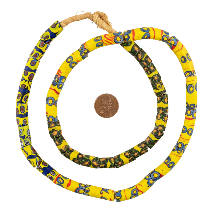 Thin Antique Venetian Millefiori African Trade Beads #20715