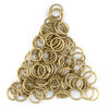 10mm Brass Round Jump Rings (Approx 1000 pieces)