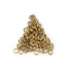 Brass Round Jump Rings (Approx 500 pieces)