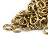 4mm Brass Round Jump Rings (Approx 200 pieces) - The Bead Chest