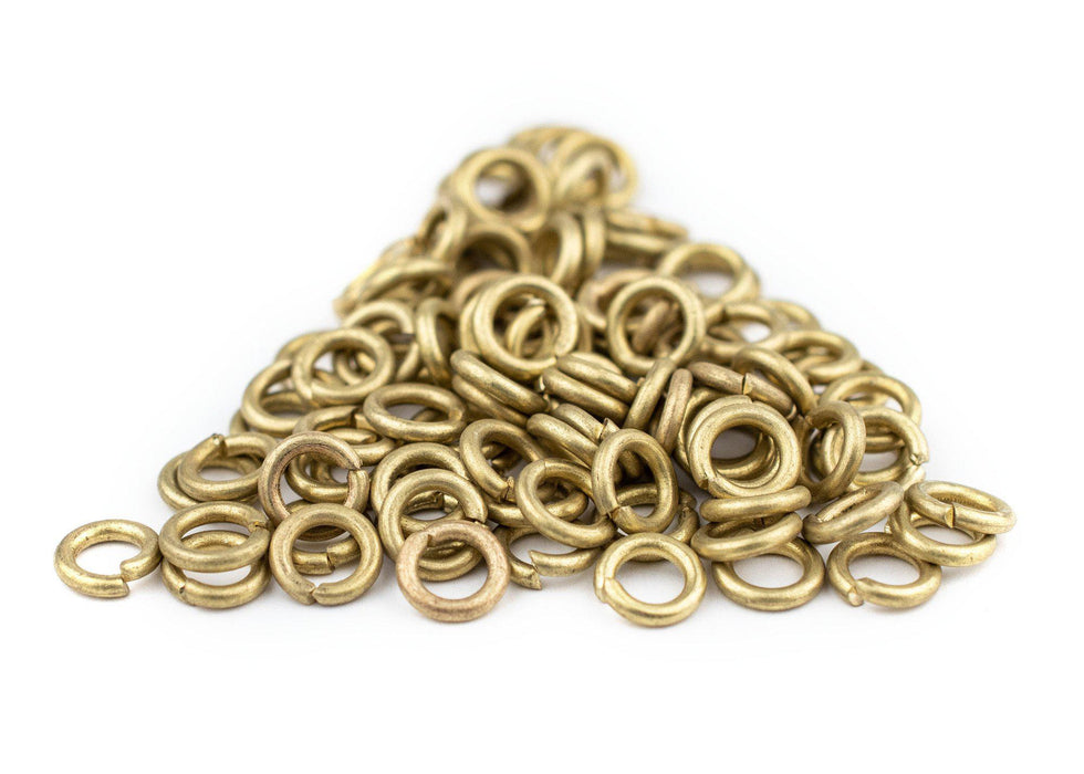 6mm Brass Round Jump Rings (Approx 500 pieces) - The Bead Chest