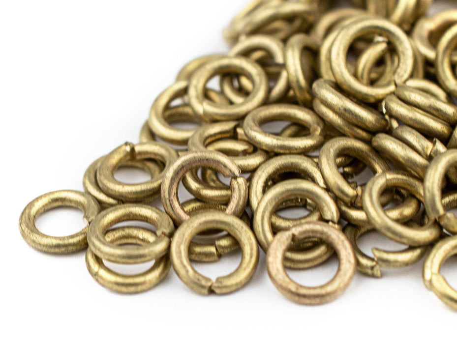 6mm Brass Round Jump Rings (Approx 500 pieces) - The Bead Chest