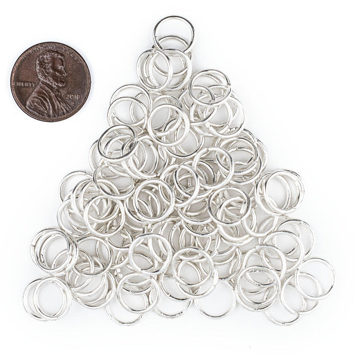 Round Jump Rings 10mm Silver Round Jump Rings (Approx 500 pieces) — The Bead Chest
