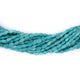 Turquoise Blue Afghani Bicone Rice Beads (4.5 x 2.5mm)
