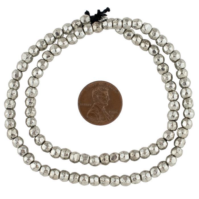 Rounded Silver Nugget Beads (5mm)