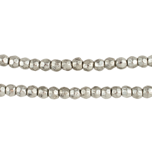 Rounded Silver Nugget Beads (5mm)
