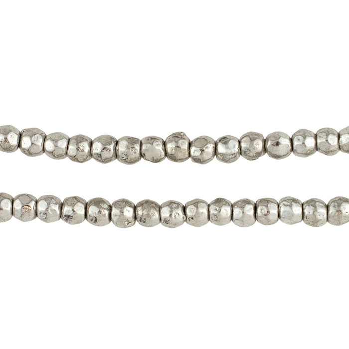 Rounded Silver Nugget Beads (5mm)