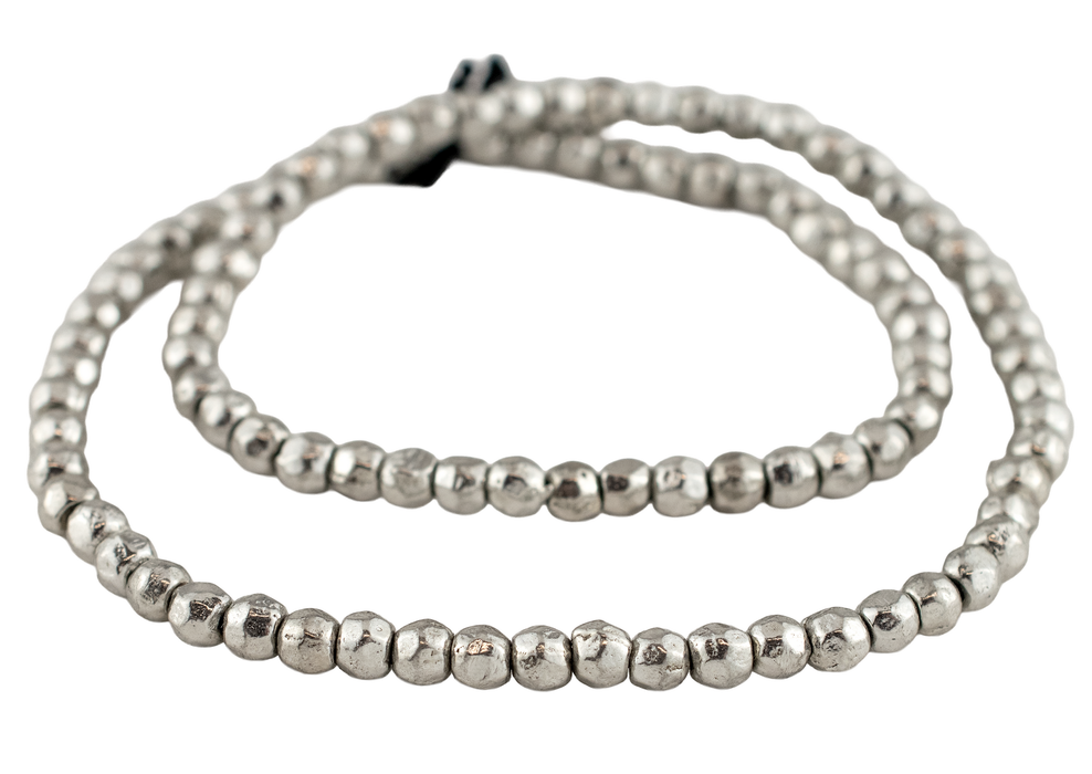 Rounded Silver Nugget Beads (5mm)