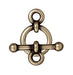 Antiqued Brass Bar & Ring Toggle Clasp Set (10mm) (10 Pack) - The Bead Chest