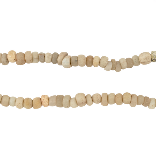 White Ancient Djenne Nila Glass Beads