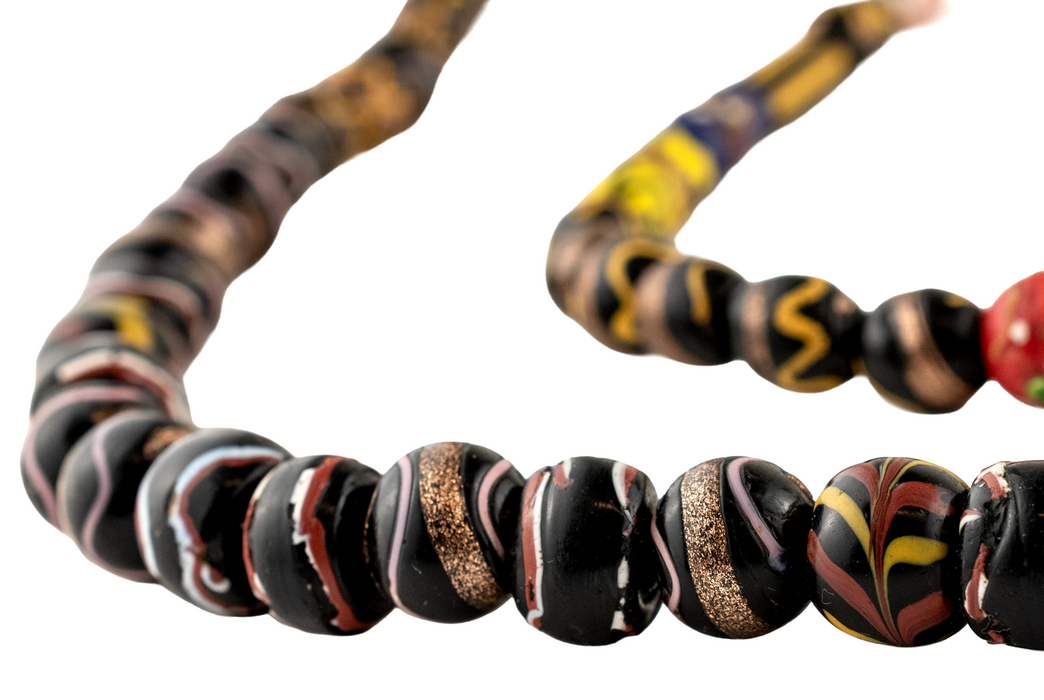 Assorted Antique Fancy Venetian Trade Beads #17766