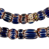 Rare Graduated Antique Venetian Seven Layer Chevron Beads #17762