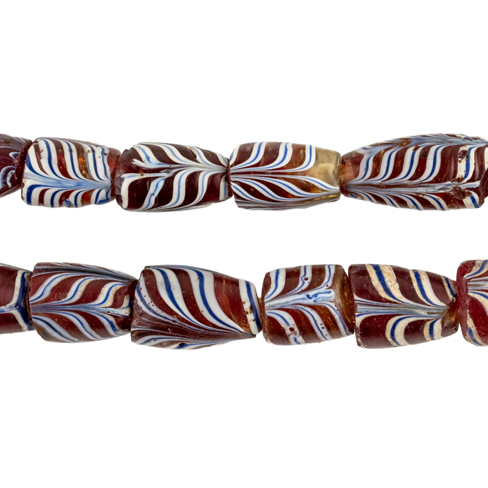 Antique Venetian Feather Bead Fragments