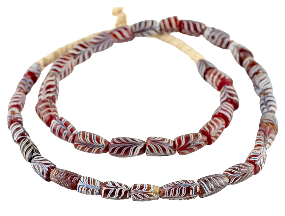 Antique Venetian Feather Bead Fragments