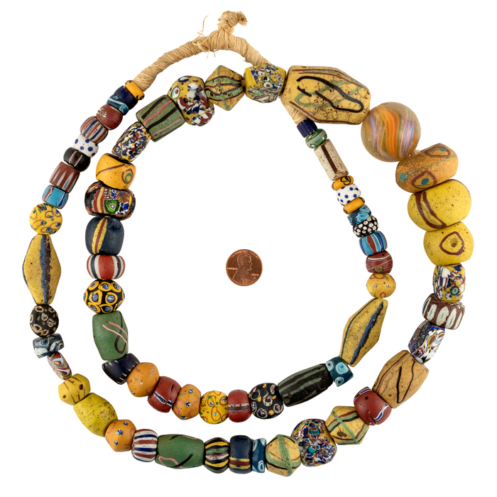 Jumbo Mixed Antique African Trade Beads #17765