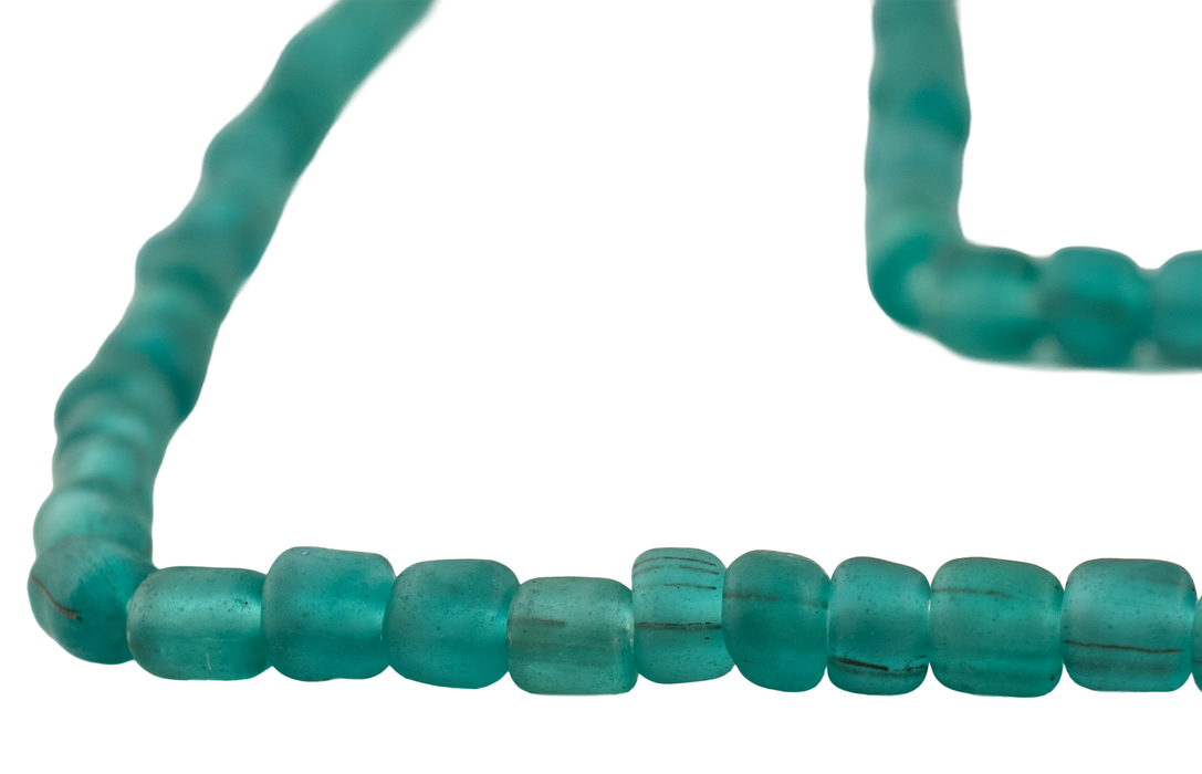Aqua Java Glass Beads