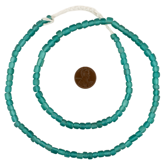 Aqua Java Glass Beads