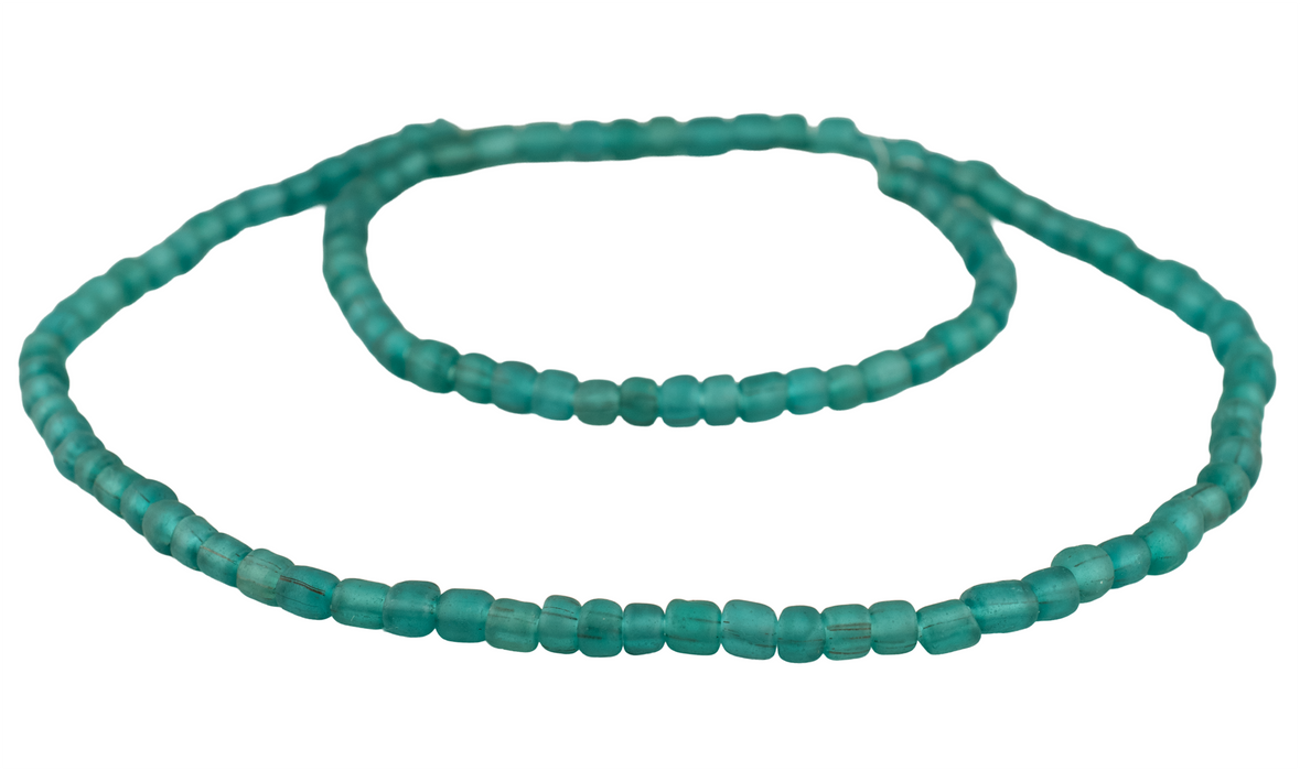 Aqua Java Glass Beads