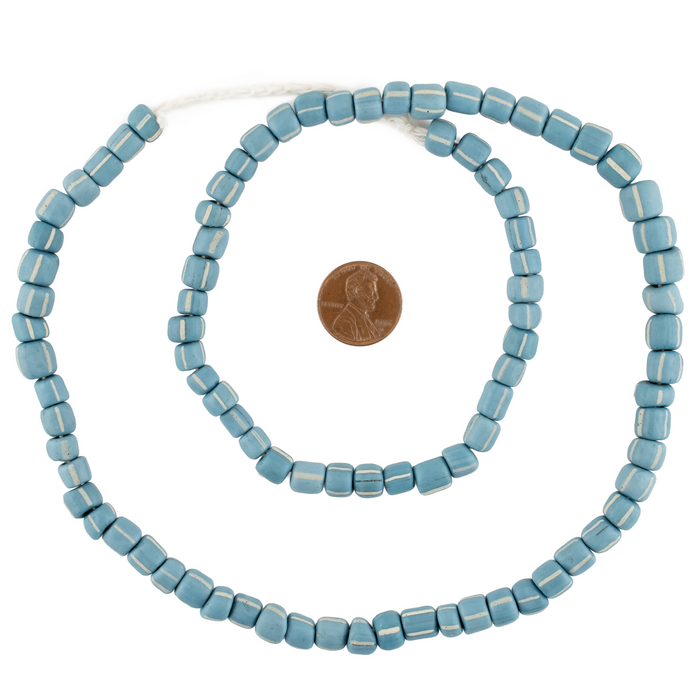 Light Blue Java Gooseberry Beads (6-9mm)