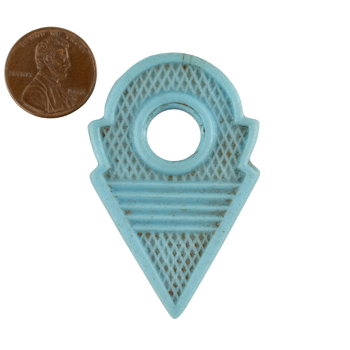 Baby Blue Vintage Glass Talhakimt Pendant