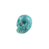 Genuine Carved Turquoise Stone Skull Bead (9x8mm)