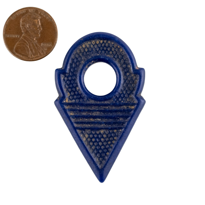 Cobalt Blue Vintage Glass Talhakimt Pendant