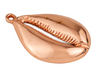 Copper Cowrie Shell Pendant (7x66mm)