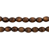 Vintage-Style Oval Olive Wood Beads from Bethlehem (8x6mm)