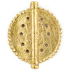 Brass Sun Dotted Baule Pendant Bead (55x45mm)