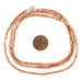 Copper Cube Ethiopian Tube Beads (3mm) - The Bead Chest