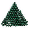 Half-Drilled Round Malachite Beads (6mm, Set of 100)